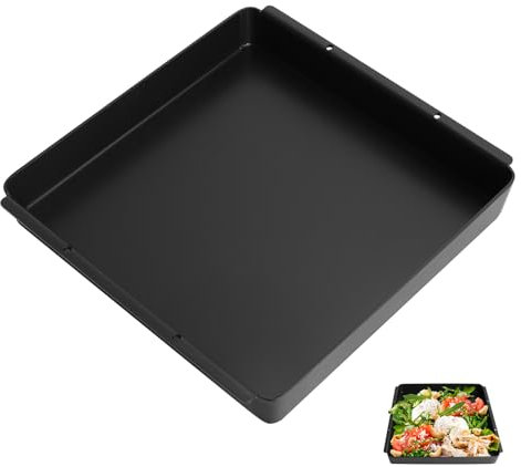 Outspark Placa antiadherente para Ninja XSKOCTPN Woodfire OO100 Series, bandeja de cocción de 12 x 12 pulgadas para Ninja Woodfire al aire libre, accesorios de parrilla de horno de pizza, pre-sazonado