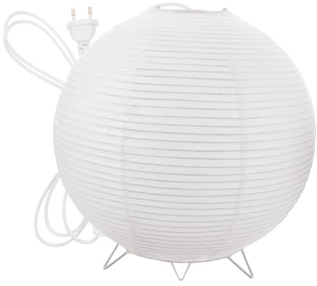 Angoily Papierlampe Mit Stecker Reispapierlampe Für Schlafzimmer Schreibtisch Laterne Mit Lichter Für Wohnheim Tischlaterne Aesthetische Lampe