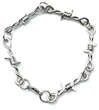 ohodhmnu Damen Armband, Mode Bramble Choker Halskette Frauen Männer Hip-Hop Gothic Punk Stacheldraht Kleine Dornen Halskette Choker Geschenke, As shown