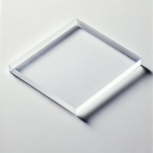 codiarts. Acrylglasplatte XT 3 mm – PMMA – transparent klar, schwarz oder weiß – ideal für Laserschneiden, CNC-Fräsen, Bastelprojekte, Modellbau und Dekoration (5, transparent, DIN A4 21x29,7cm)