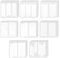 2312 Stück French Nails Schablone 64 Blatt French Maniküre Aufkleber French Schablonen Für Gelnägel Selbstklebende French Tip Guides Nagelaufkleber für Maniküre Dekoration DIY Werkzeuge