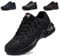 LARNMERN Chaussure Chaussures de Securite Hommes Femmes Sécurité Chaussure de Travail Légère Basket de Securité Basket Sécurite Confortable Protection Taille 35EU Noir