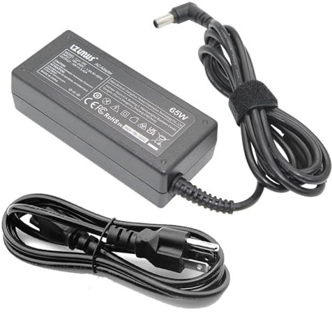 LZUMWS 65 W Charger for LG Monitor 19 V 3,42 A 6,5 x 4,4 mm Adapter for LG 19 20 22 23 23 27 32 34 LED LCD HD for Samsung 22 32 TV with EU Power Cord