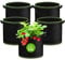 Muyohix 5 Pack Maceta 15 litros, Bolsas de Cultivo de Tela No Tejida Gruesa de 300 G/M² con Asas, Reutilizables, para Tomates, Patatas, Verduras, Flores, Balcón, Jardín, Invernadero, Huerto Urbano