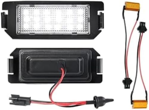 ZEMNLO 2Pcs 6000K LED Number License Plate Light Lamps, for Kia, Soul Rio 3 Picanto, for Hyundai, I10 I20 Ioniq Veloster, for Genesis, Coupe Tiburon car licence plate light