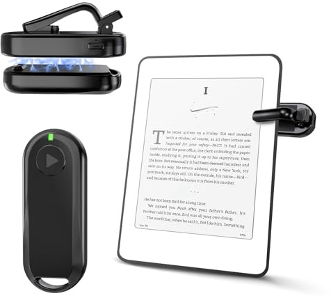 CoBak Remote Control Page Turner for Kindle Paperwhite Ipad Reading Kobo Comics/Novels Tablets Taking Photos Camera Video Recording Remote Triggers, Ultra-Long-Lasting Page Turner