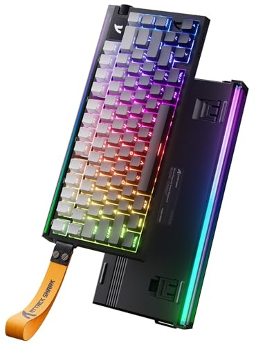 × ATTACK SHARK R85 HE – Clavier à déclenchement rapide, commutateur magnétique avec boîte lumineuse personnalisée, clavier mécanique filaire à 75 %, taux d'interrogation de 8 kHz, précision RT de