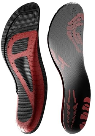 Radsport-Einlegesohle, speziell, schweißabsorbierend, Deodorant, Fußgewölbeunterstützung, Rennrad, Sport, Stoßdämpfung für Männer und Frauen (43–44)