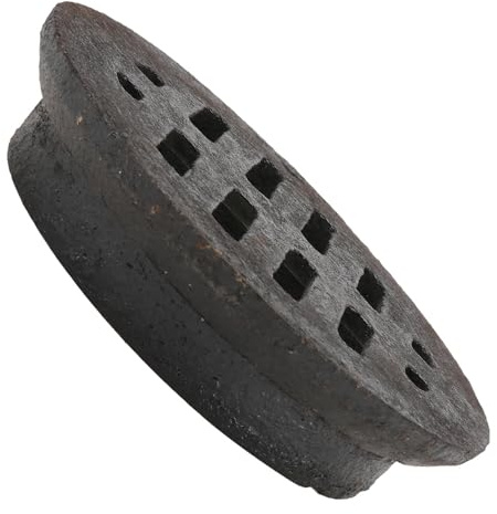 HEATSHAKING Cast Iron Embedded Floor Drain 110Mm Pipe Drainage Cover Black Garden Rooftop Outdoor Basement Ground Leakage Strainer