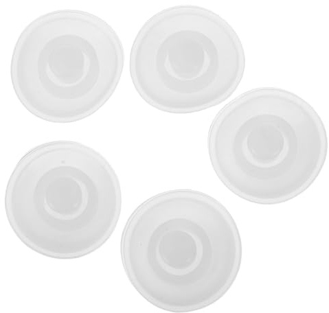 KOMBIUDA Lot de 5 Bouchons Anti-Fuite en Plastique Bouchons Hermétiques pour Bouteilles d'eau Résistants la Chaleur Joint Étanche Adaptés pour Usage Sport et Plein Air Réutilisable