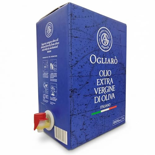 Olio Extravergine di Oliva 3L Bag in Box – Delicato, 100% Italiano, Estratto a Freddo, Filtrato, Lunga Conservazione (3 LITRI, DELICATO)