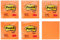Post-it Notes, Orange, 6 Blöcke, 76 mm x 76 mm, 100 Blatt pro Block - Selbstklebende Notizzettel zum Notieren, für To-Do-Listen und als Erinnerung