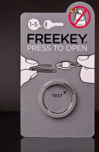 Free Key Schlüsselring Slim Press-to-open freekey Nagelschoner