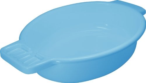 Waschschale aus Kunststoff mit Seifenablage, blau - Waschschüssel