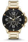 Armani Exchange Herrenuhr , Chronographenwerk, 48mm GoldEdelstahlgehäuse mit Edelstahlarmband, AX1511