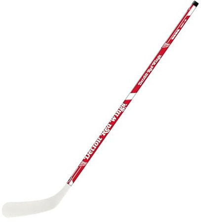 Franklin Sports NHL Detroit Redwings Team 48-Inch Vinyl Hockey Stick (Left), Junior, Red