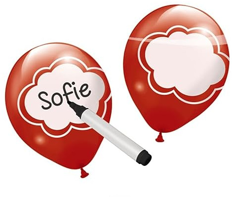 beschreibbares Luftballons (Pack von 6)