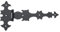 Imex El Zorro 73890-Charniere pour coffre (plate 170 x 115 mm)
