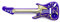 LEGO Dark Purple Gitarre mit weissen Saiten Minifiguren Series City