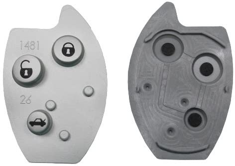 1x Klappschlüssel 3 Tasten Tastenfeld Gummi Pad Reparatur Auto Citroen C5 XSARA Neu