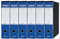 Esselte OXFORD G85 Registratore con Custodia, con Meccanismo a Leva N.1 in Formato Protocollo (23x33cm) con Dorso da 8 cm, Blu, Conf.da 6 pezzi, 390785050