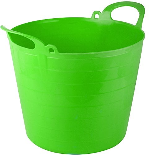 The Chemical Hut 42 Litre Extra Strong Light Green Flexi Tubs Storage Builders Garden Horse Buckets