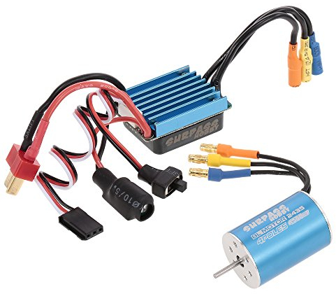 Goolsky SURPASS HOBBY 2435 4500KV Moteur sans balais sans capteur et ESC brushless 25A pour voiture RC 1/18 1/16