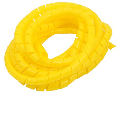 Aexit 10mm Durchmesser. Flexibler Spiralschlauch-Kabel-Drahtwickel-Computer verwalten Kabel gelb 4 Meter Länge (2bfd4e1ce33d8f13273d9a788b5eeffa)