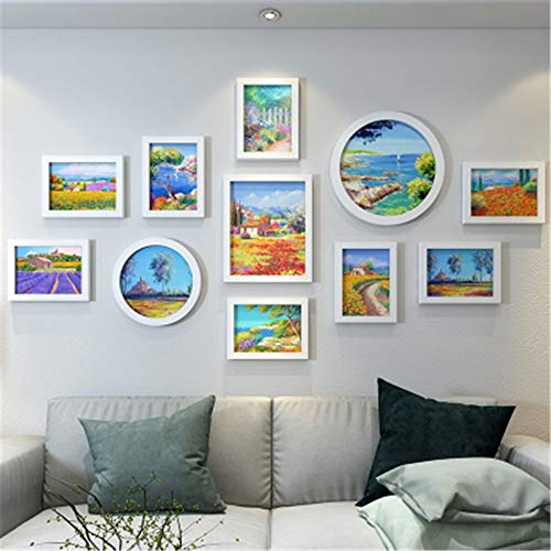 Modern Einfach Bilderrahmen Wand Mehrfache Farben Creative Fotorahmen Wand Set 11frames Bilderrahmen Collagen Family Treppen Kreative Restaurant Hintergrund Wanddekoration