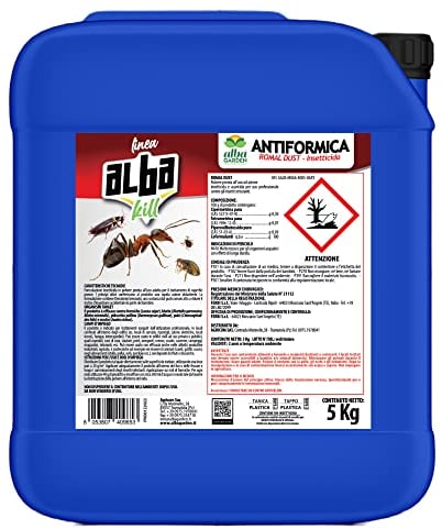 Albagarden - Albakill Esca Anti Formiche 5 Kg - Veleno Insetticida In Polvere per tutti gli Ambienti Esterni e Interni Orto Casa - Contro Scarafaggi Insetti Pulci Zecche, Solubile