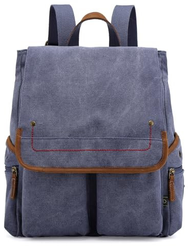 TSD Brand Atona Canvas Rucksack, Marineblau, Einheitsgröße