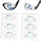 RX PRECISION - Golf Impact Tape - 300 Etiketten/Label - Eisen/Driver - Mixed - für Linkshänder und Rechtshänder - FACETAPE - Sweet Spot Analyse - SCHWUNGTRAINER