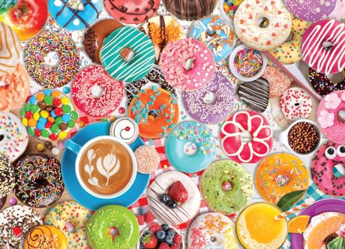 Eurographics Puzzle in Tin: Donut Party, 1000 Piece Puzzle for Adults