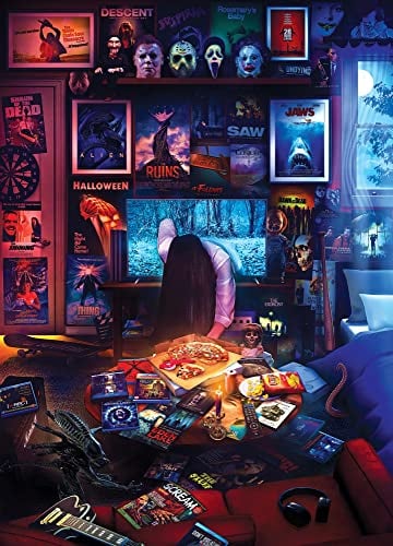 Rachid Lotf House of Horrors and Scary Movies Puzzle 1000 Teile Puzzle