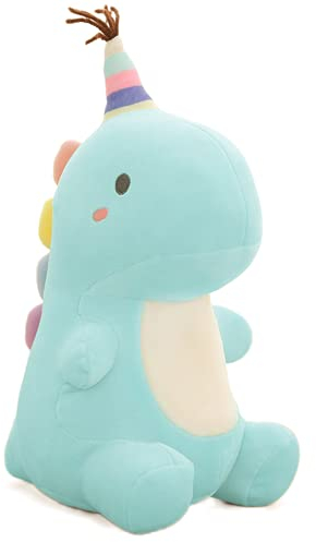 Mislaxy Plüschtier Dinosaurier Kawaii Niedliche Kuscheltier Puppe Kissen Dinosaurier-Spielzeug Geschenke für Geburtstag Weihnachten 30cm (Blau)