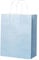 Jingyun 10 Stück Geschenktüten 25,4 x 12,9 x 30,5 cm, Papier-Geschenktüten mit Griff, Papiertüten zum Mitnehmen, Papiertüten, Einkaufstaschen, Einzelhandelstasche, Hellblau