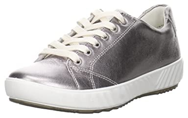 ARA Damen AVIO Sneaker, Silber, 42 EU Weit