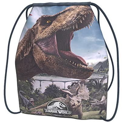 JURASSIC WORLD Unisex Kinder Mc-503-jw Beuteltaschen, Farbig