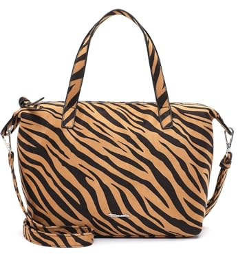 Tamaris Handtasche Umhängetasche Julie Shopper Sand/Black mehrfarbig