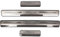 EAGLEG 4 Pièces Plaques Plinthes en Acier Inoxydable pour Fo-RD Fiesta 2009-2019, Voiture Seuil de Porte Door Sill Contre Les Rayures Protection Accessoi,Silver