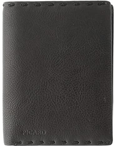 Picard Herren Geldbeutel Ranger 1 mit Druckknopf aus Rinderleder und RFID-Schutz in der Farbe Cafe, 11804M4055