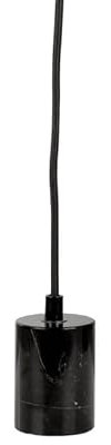 tint LED-Pendelleuchte E27, Marmor schwarz