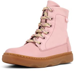 Camper Kiddo K900363, Lace Up Bootie Bambine e ragazze, Rosa medio 005, 27 EU