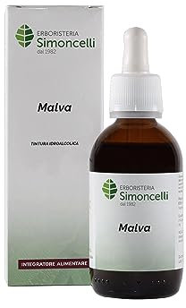 Tintura Madre di Malva 50ml - Erboristeria Simoncelli - Integratore Naturale per la Digestione e Funzionalità Urinaria - Supporto per il Benessere Intestinale e delle Vie Urinarie