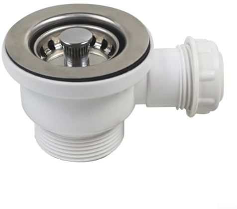 Stainless Steel Kitchen Sink Strainer Plug, Sink Strainer PP Flange Sink Strainer, Mini Basket Strainer Waste Kit, Food Particle Catcher
