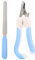 Dog Nail Clippers, Cat Nail Clippers, Professional Pet Nail Clipper Nail Files for Large, Medium and Small Animals, Cat and Dog Clipper with Safety Guard - Razor Sharp Grooming Blades (Blue)