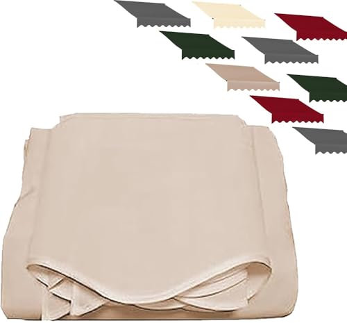 ILOOXI Ersatz Für Einziehbare Klemmmarkise, Markisenbespannung Canvas Markisenstoff (ohne Rahmen), Terrasse Markise Ersatzstoff Garten Sonnenschutz Polyester Überdachung ﻿(Khaki,6.5x5ft/200x150cm)