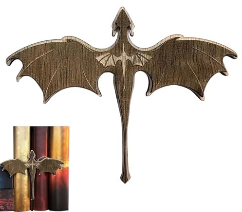 Drachen-Bücherregal Nook | Buchstützen mit Drachen-Logo | Lesezeichen Retro für Arbeitsplatz, Schreibtischregale, Schrank