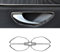 GQDGCU Für Mercedes-Benz C-Klasse 2014-2021 W205 Interior Zubehör, Innen Dekoration Abdeckung, Auto Accessoires Tuning, Carbonfaser und Epoxidharze (Türgriff Innen-b)