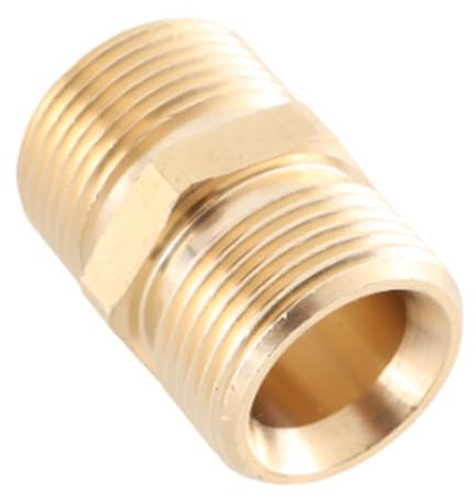 High Pressure Washer Hose Extension Connector Adapter M22-15mm M22-14mm Male Adapter M22-14 to 15MM Male Brass Fitting